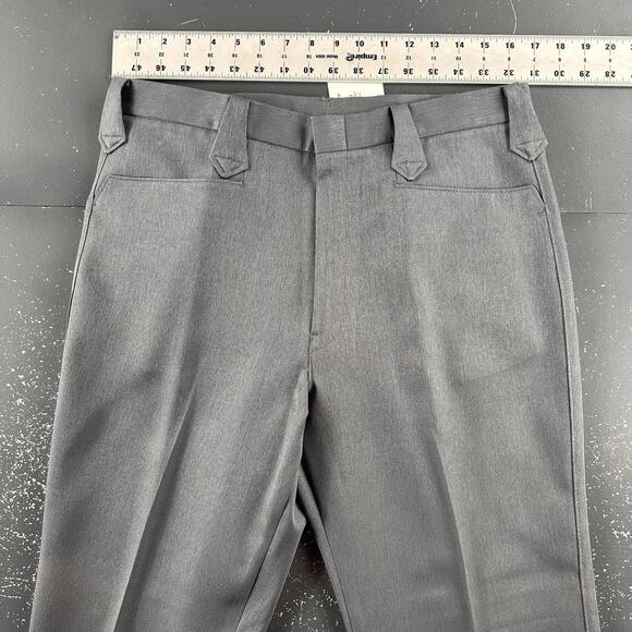 VTG Pagano West Suit Men 42R Dark Gray Poly Gab Smiles Western 33" Waist NWT USA - Picture 14 of 16